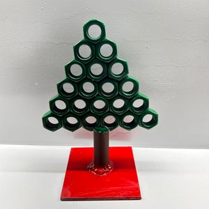 Handmade welded Christmas tree