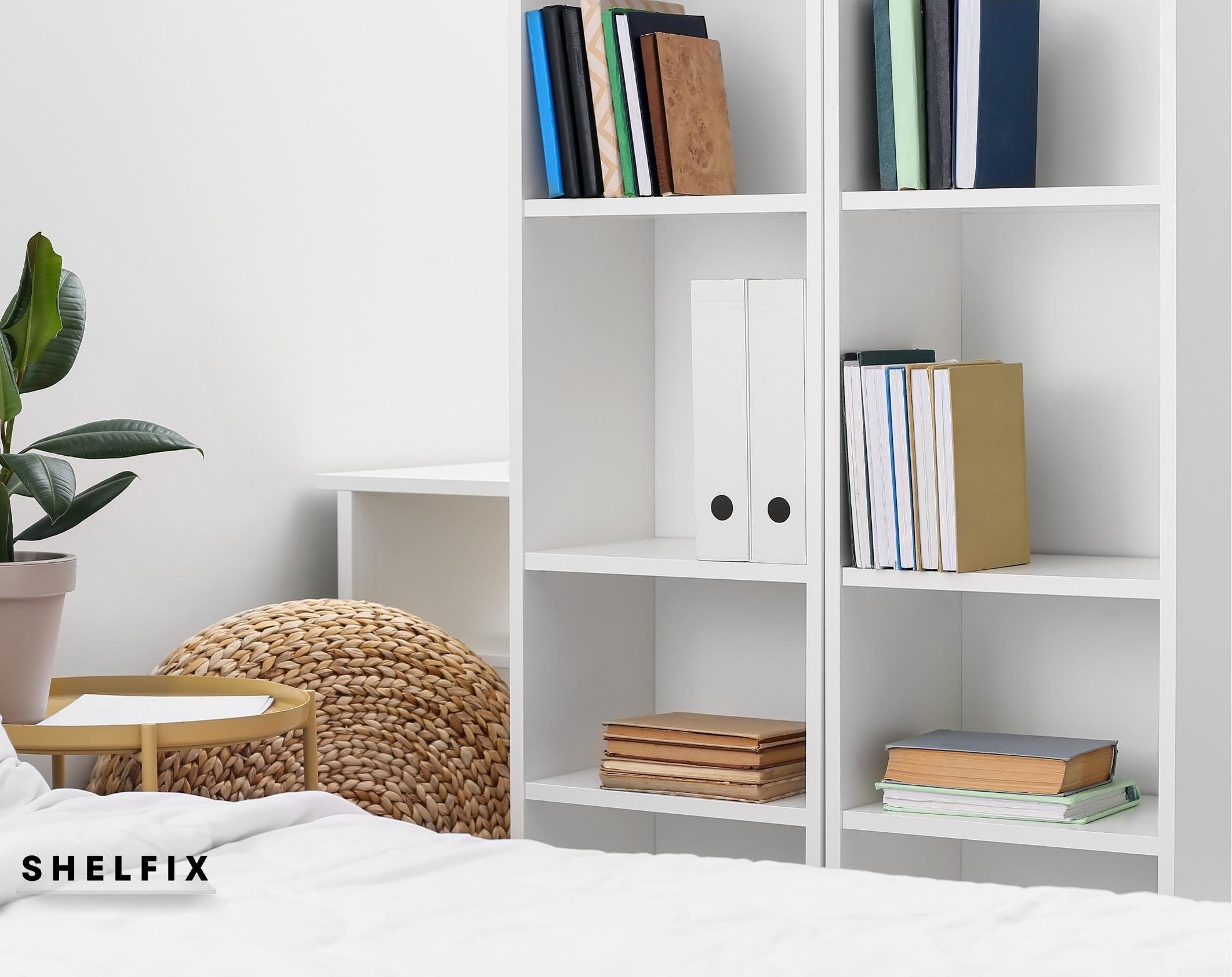 WHITE Melamine Shelf Custom Order Shelf 3/4'' Thicknes Customized