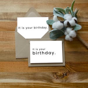 Conjunto de 2 cartões de aniversário para impressão | Cartões de 3,5 pol x 5 pol | Download instantâneo em PDF