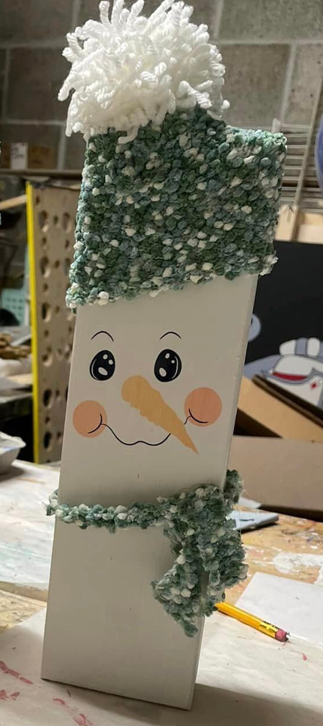 Snowman Shelf Sitter Snowman Decoration Etsy