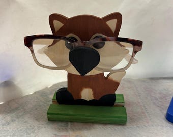 Fox Eyeglass Holder: Fun Kids Glasses Stand