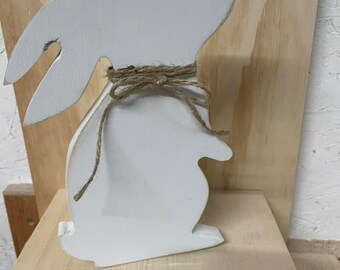 Rustic Wooden Easter Bunny: Farmhouse Easter Decor
