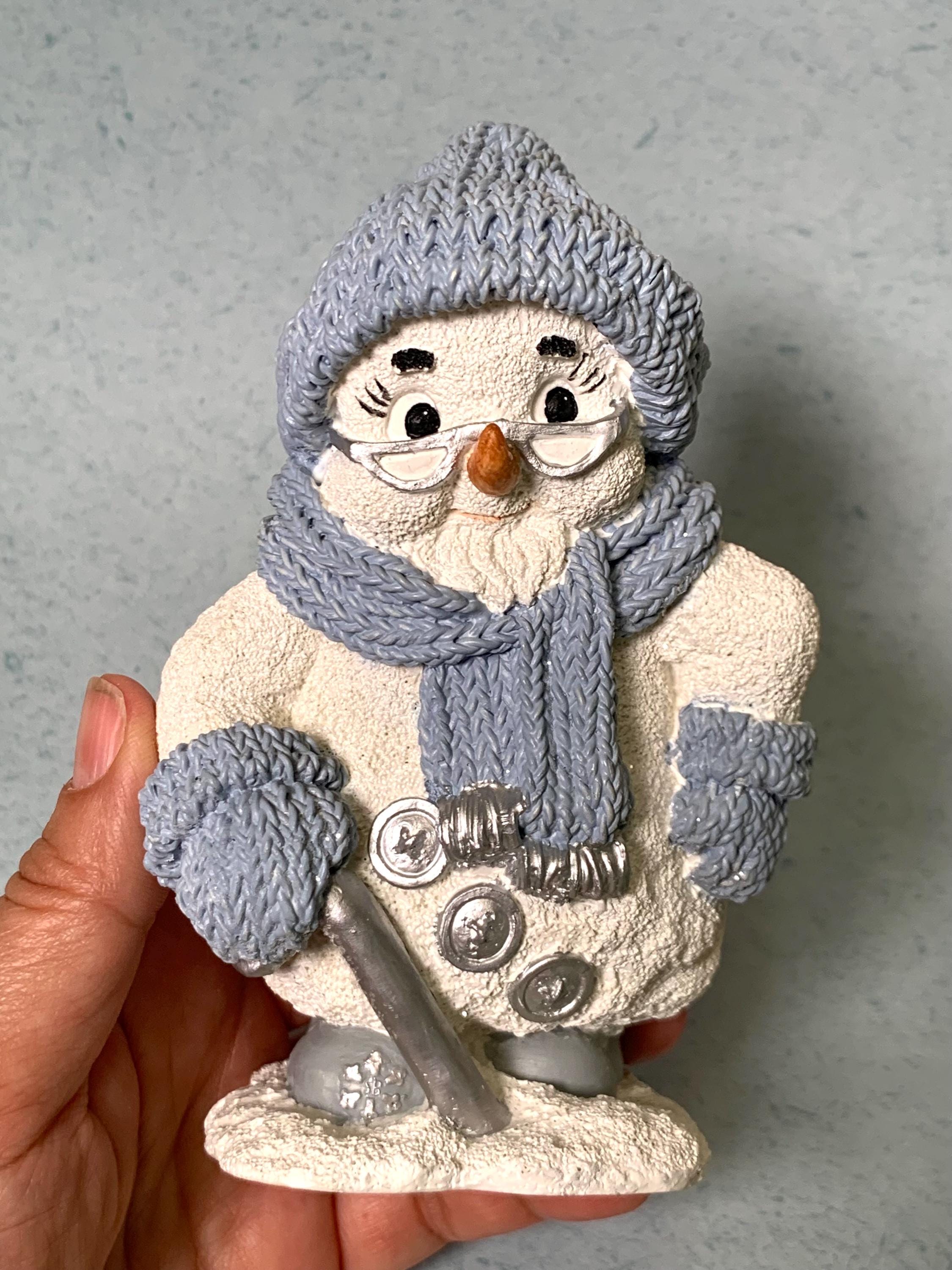 Encore Snow Buddies Figurine: Grampa Frostbite Resin Snowman