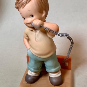 Enesco Vintage Figurine &quot;Daddy&#39;s Little Shaver&quot; 1997 Numbered #1868/5000 Enesco Memories of Yesterday
