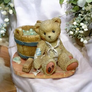 Cherished Teddies Joshua - Love Repairs All| Enesco Collectible Bear Figurines Vintage 1991| Vintage Home Decor