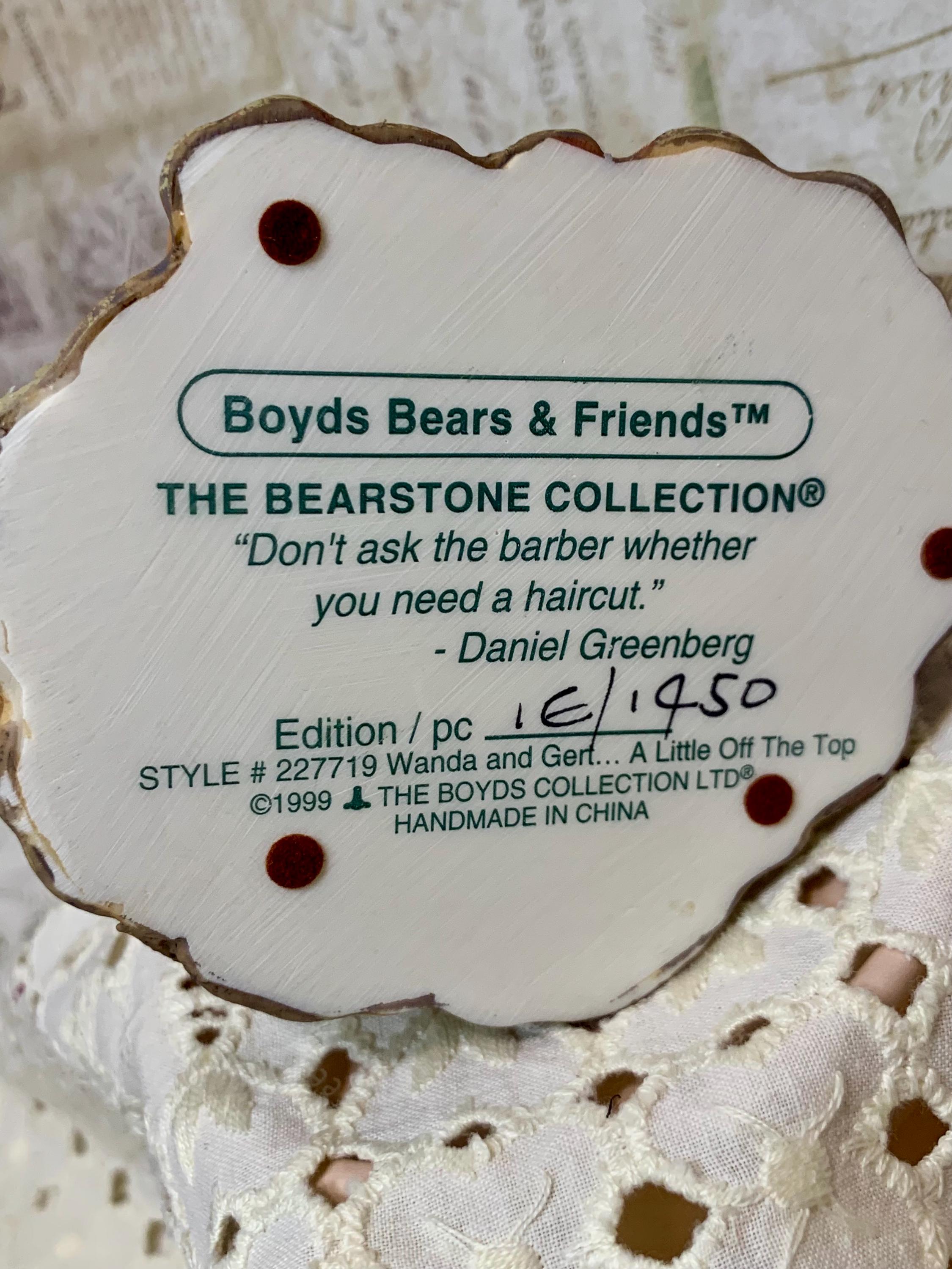 Vintage Boyds Bears 