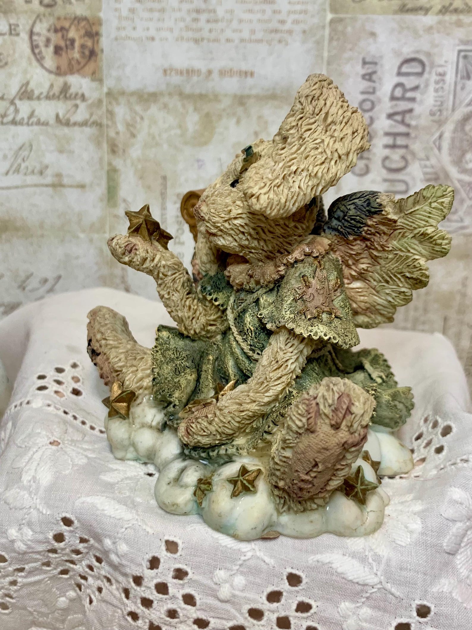Boyds Bears Celeste Angel Rabbit Figurine: Vintage Bearstone Collection ...