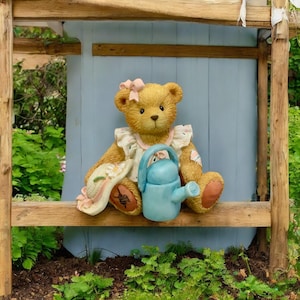 Cherished Teddies June Bear | Enesco Collectible Bear Figurines Calendar Teddy Bears June Vintage 1990s | Cute  Teddy Bear Figurines
