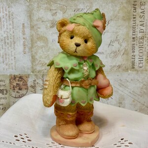 Vintage Cherished Teddies Figurine: &quot;Robin-You Steal Away My Heart&quot; Enesco Bear