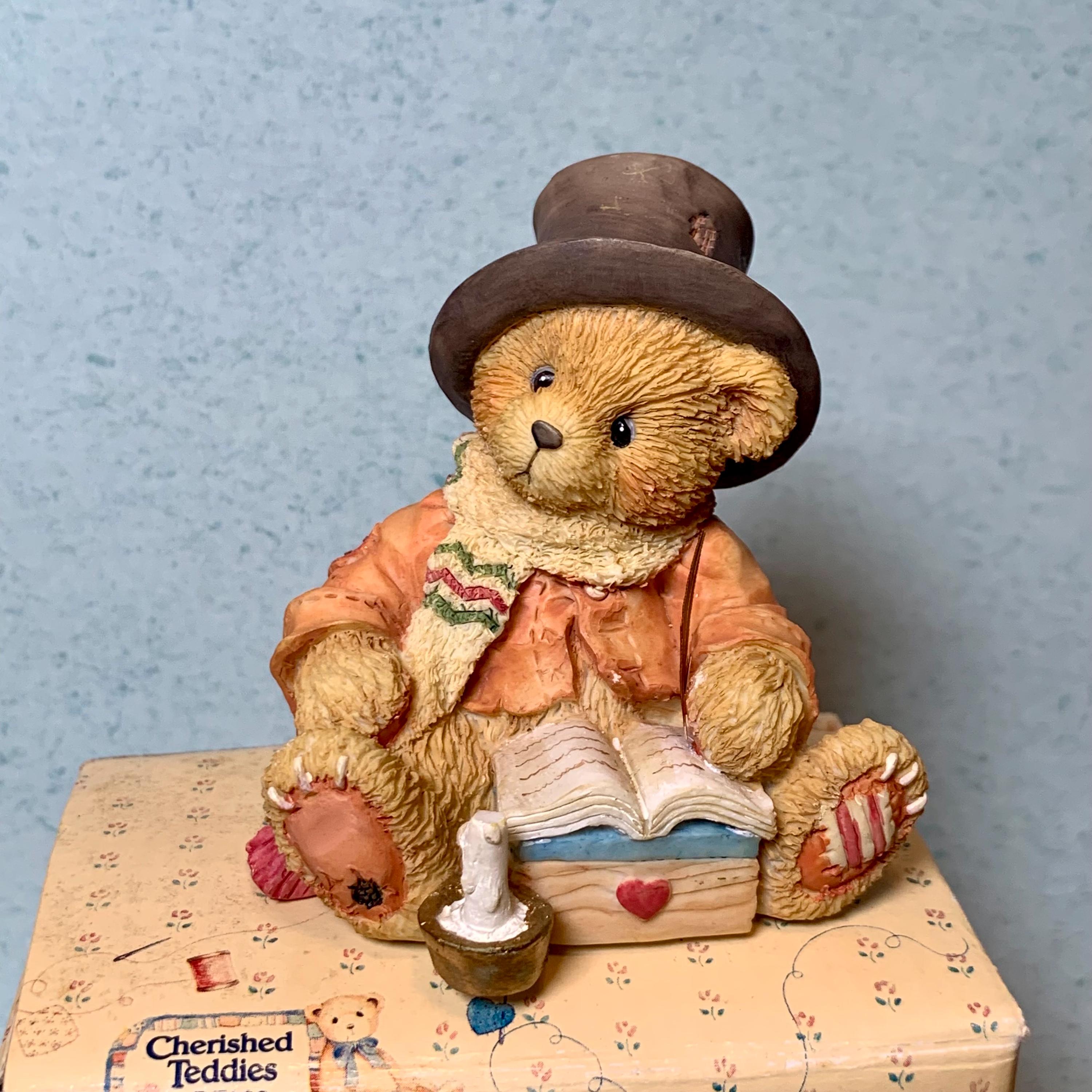 Vintage Cherished Teddies Bear Figurine – Bear Cratchit Dickens