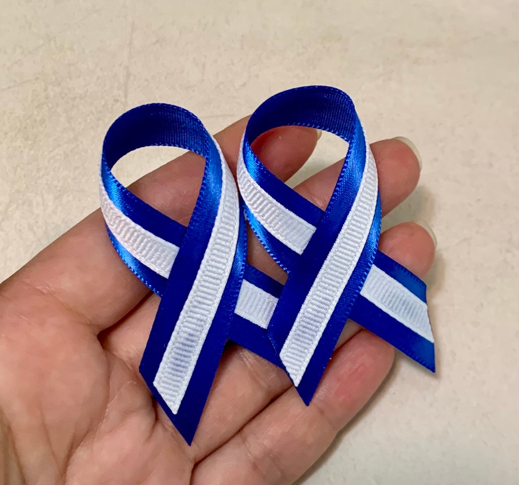 Fc'Noqgn 2 épingles à Ruban Jaune Et Bleu Broche Nœud De Paix