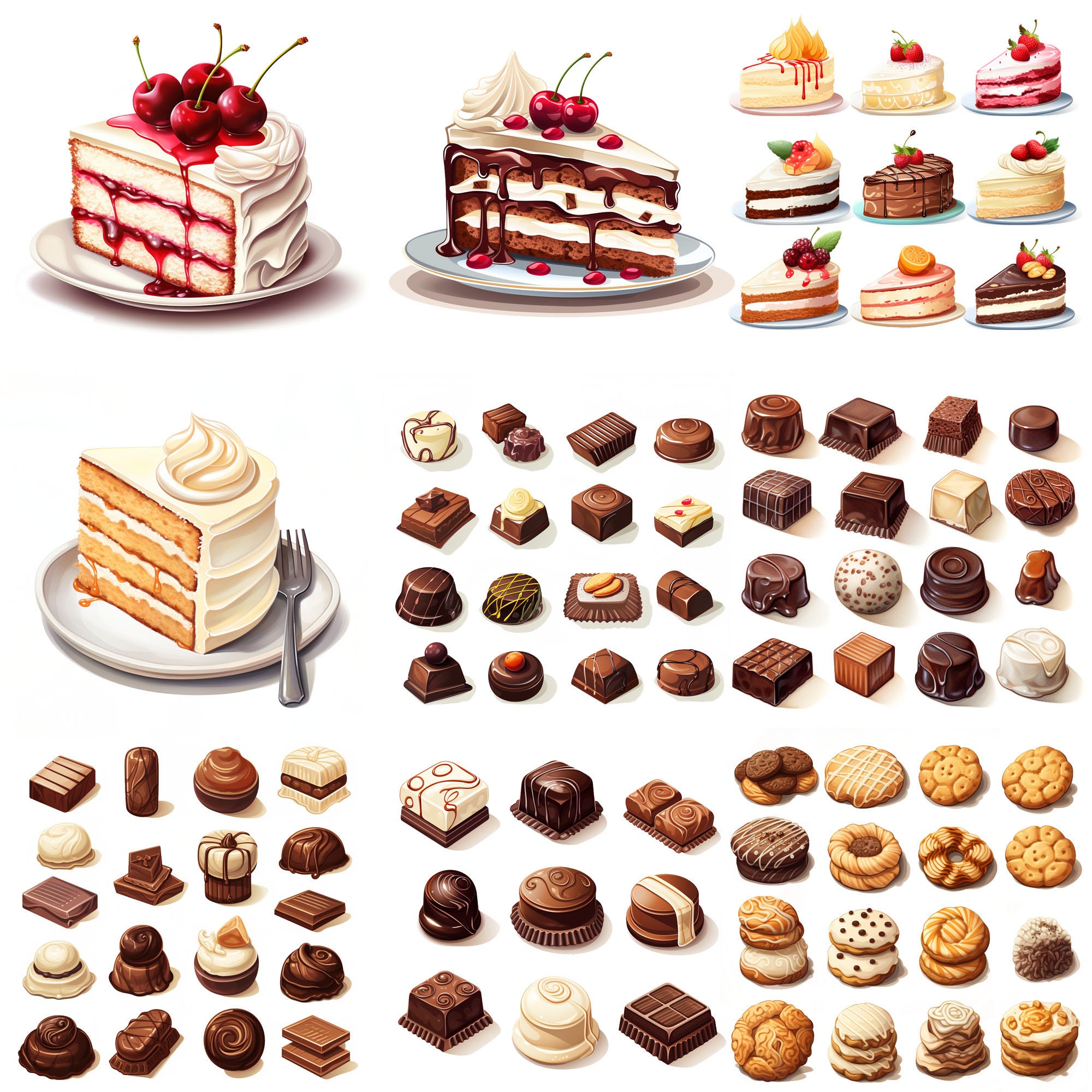 Delectable Delights Clipart Collection - 200+ Fun Food Images - Cake ...