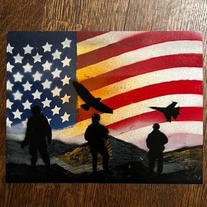 Custom Spray Painting On 8x11 Paper