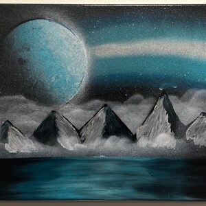 Custom Spray Painting On 11x14 Canvas