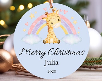 Personalized Merry Christmas Ornaments, Christmas Lover Bauble, New Home Owner, Newlywed, Custom Gifts, Gift for Mom, Gift for Dad