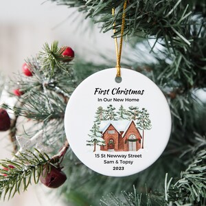 Personalized New Home Ornament, New House Ornaments, Family Ornament, New Home Ornament, Christmas Gift for Family, Christmas Decor