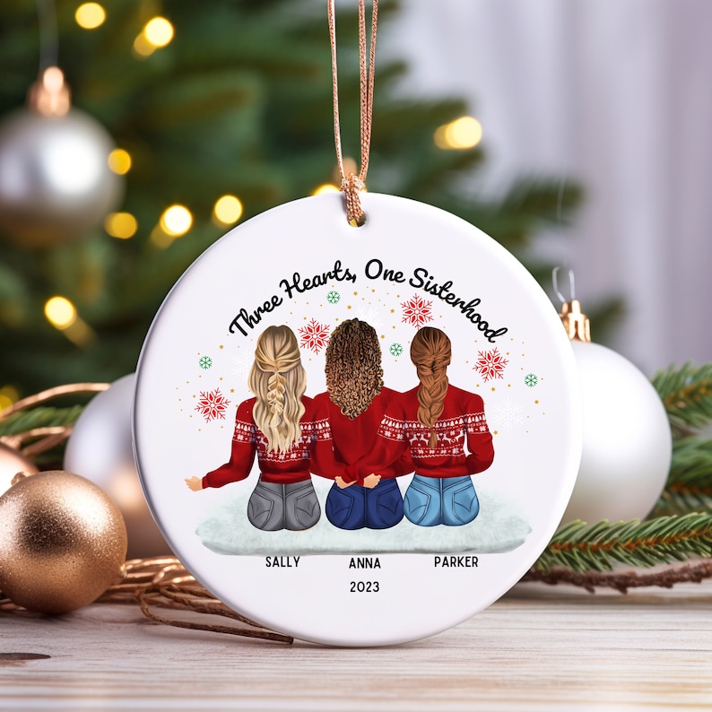 Personalized Besties Ornament Best Friend Ornament Best Etsy