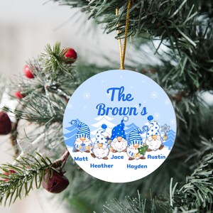 Personalized Family of Five Ornament, Personalized Christmas Family Name Ornament, Family Ornament Christmas Keepsake 2023, Christmas Gift
