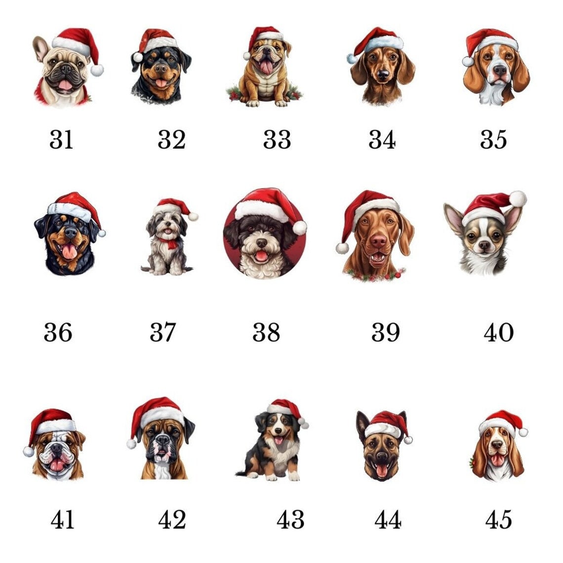 Personalized Pets of Three Christmas Ornaments, 2023 Pet Family