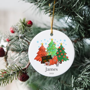 Personalized Basketball Christmas Ornament: Sports Gift