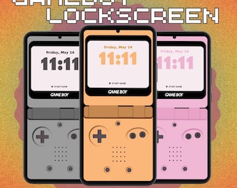 Retro Gameboy iPhone Wallpaper: Lockscreen Pack of 10 (Digital Download)