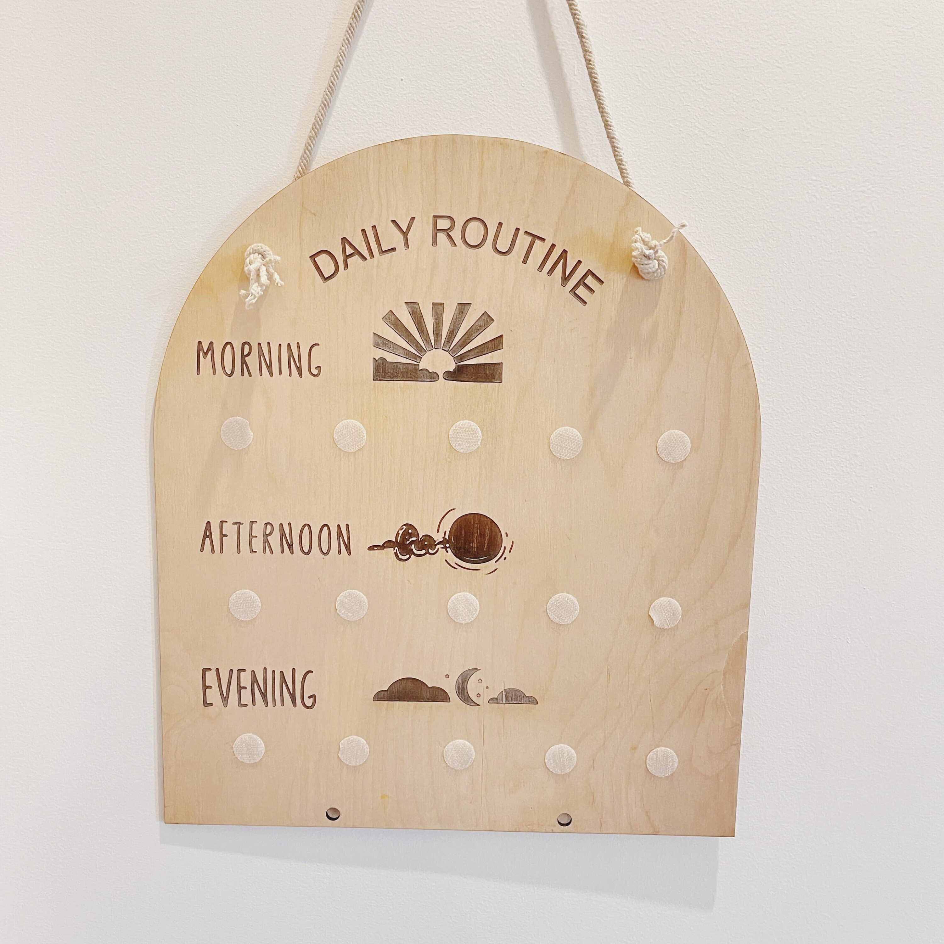 Daily Routine for Kids Wooden Daily Calendar With Reward Chart Daily Routine for Kids Wooden Daily Calendar With Reward Chart