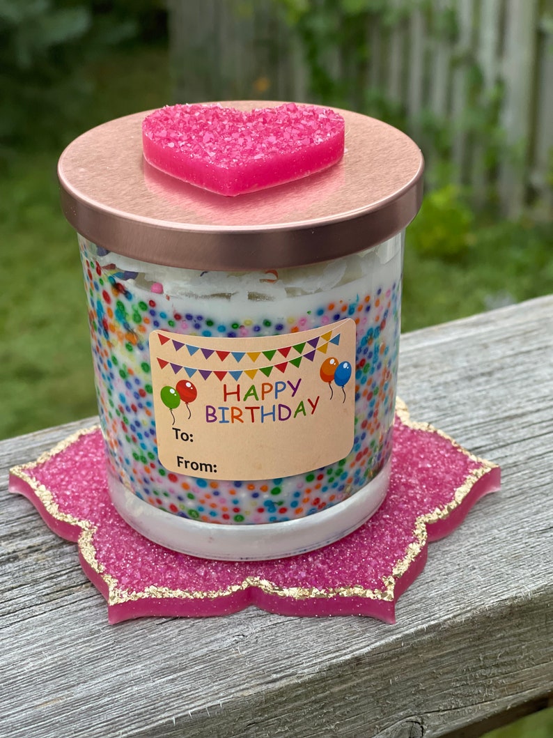 Personalized Happy Birthday Candle, Custom Birthday Candle Gift, Candle