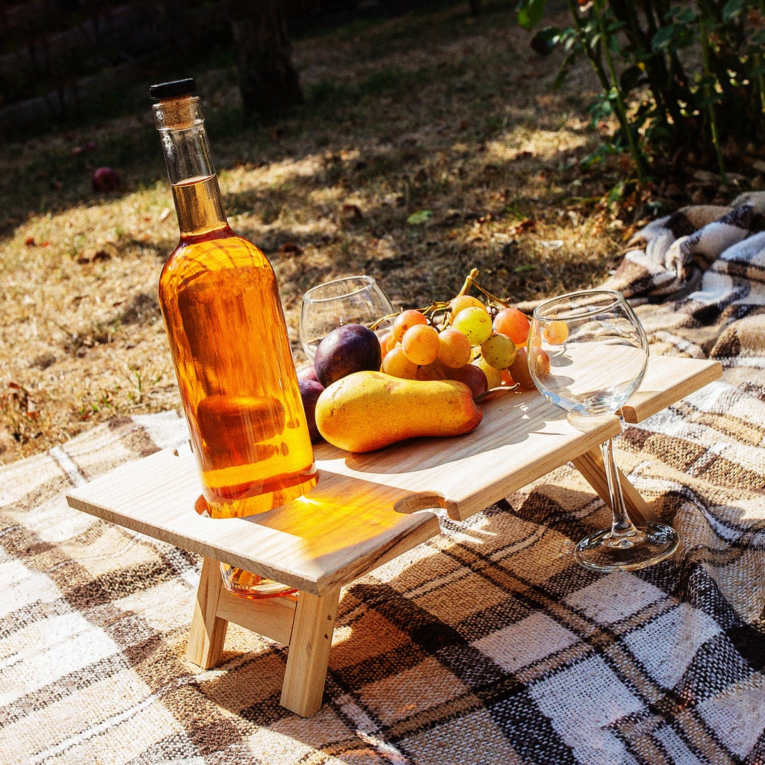 Picnic Table Wine Carrier Outdoor Table Patio Furniture Etsy UK