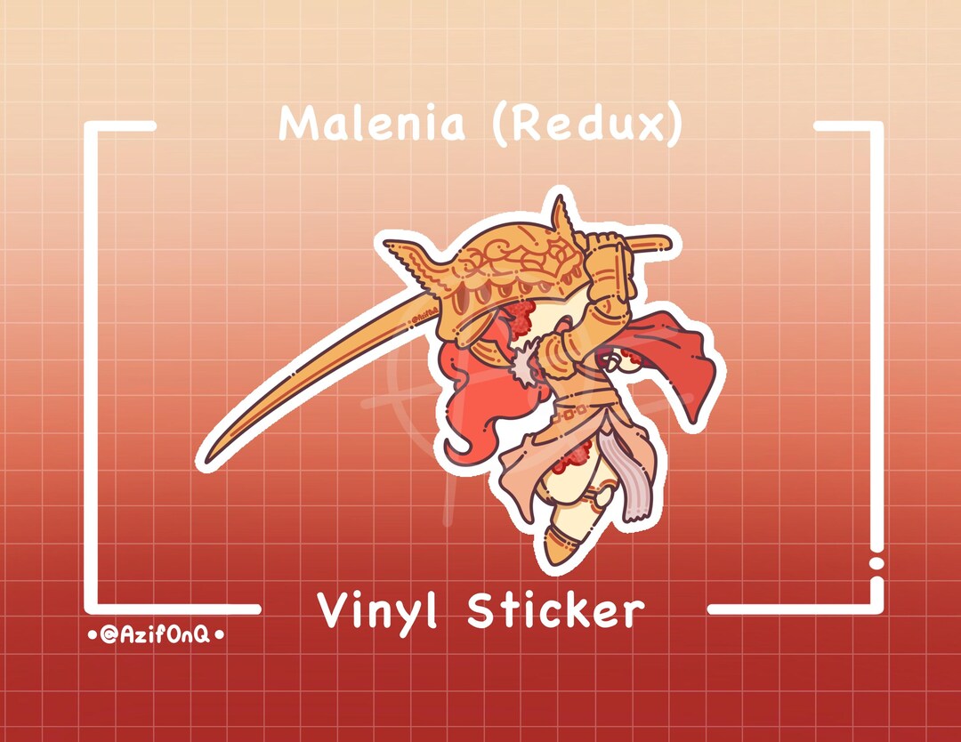 Elden Ring: Malenia (redux) Vinyl Sticker - Etsy