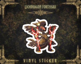 Elden Ring: Lichdragon Fortissax Vinyl Sticker
