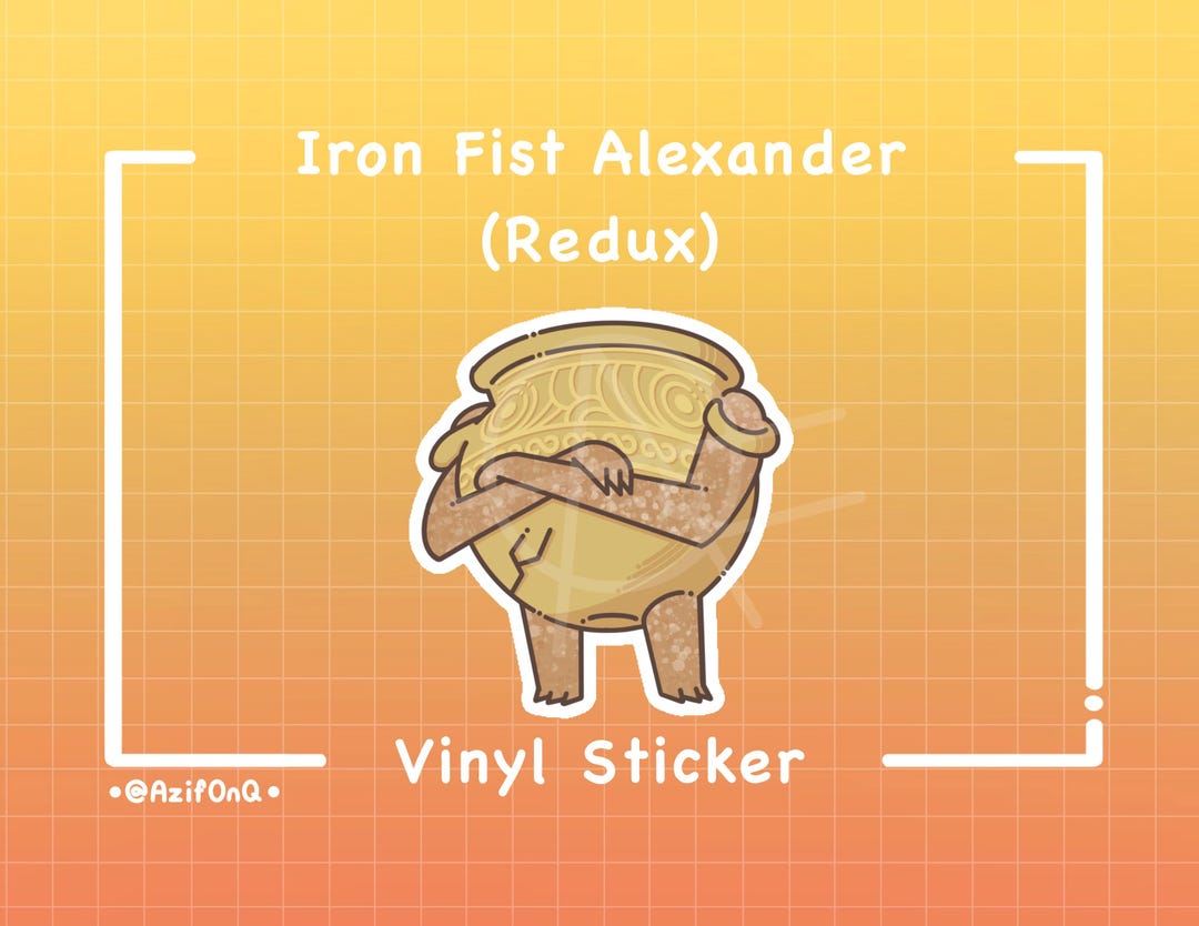 Elden Ring: Iron Fist Alexander (redux) Vinyl Sticker - Etsy