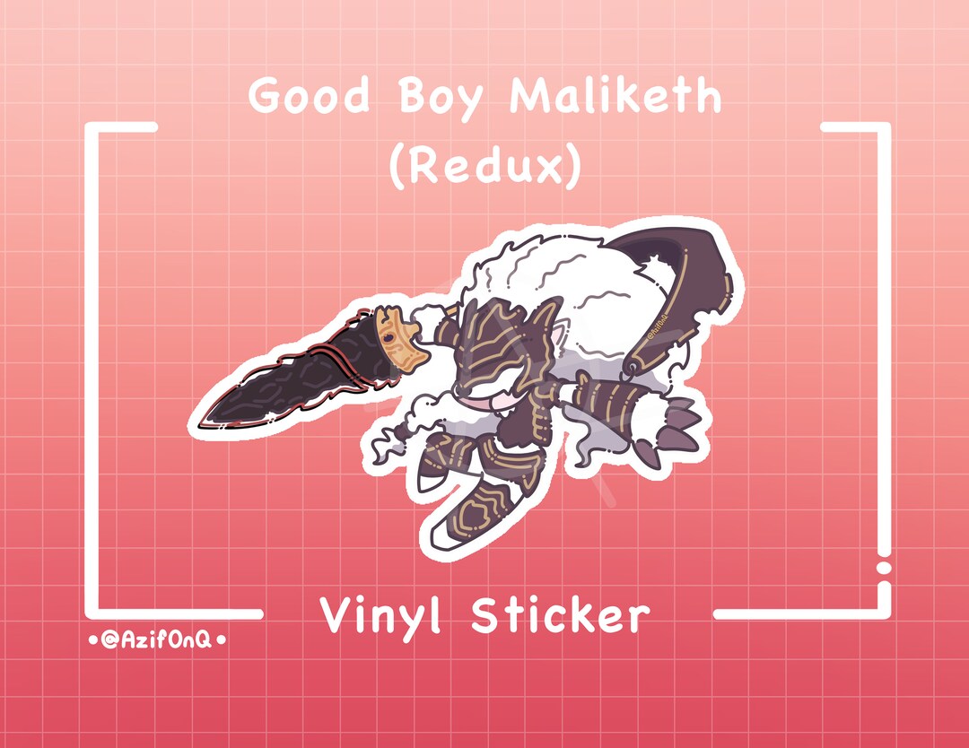 Elden Ring: Good Boy Maliketh redux Sticker - Etsy