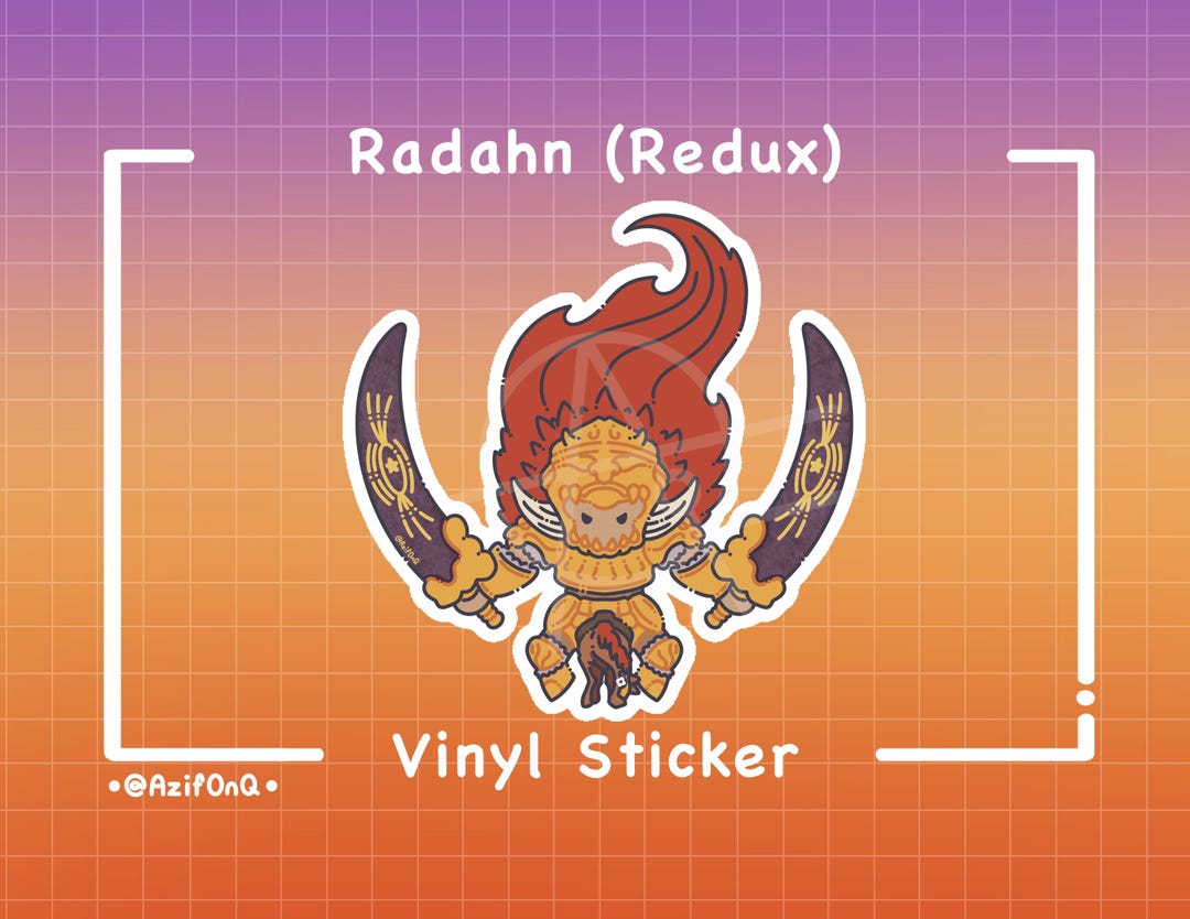 Radahn Sticker Elden Ring: Radahn (redux) Vinyl Sticker - Etsy