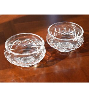 Pair of Waterford Crystal Bowls Carlow and Lismore Patterns 5" 画像 2
