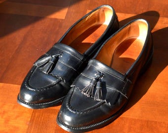 Allen Edmonds Newport Tassel Loafers - Black Leather - Size 11.5 - Dress Shoes