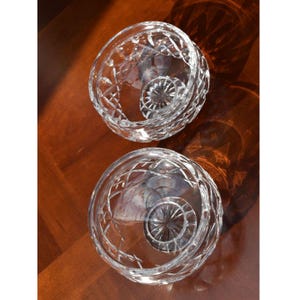 Pair of Waterford Crystal Bowls Carlow and Lismore Patterns 5" 画像 5