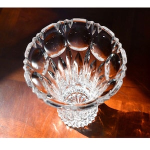 Vintage Echt Bleikristall 10&quot; Lead Crystal Vase  Hand-Cut German Craftsmanship