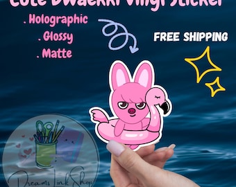 Cute Dwaekki Vinyl Sticker