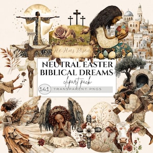 Biblische Figuren Clipart, Biblische Frauen Clipart, Clipart Biblische Geschichte, Biblische Ostern Clipart, neutrale afroamerikanische Ostergeschichte