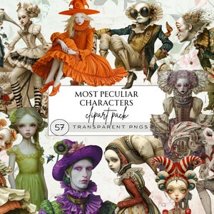 Clipart stravagante ragazza eccentrica, effimera stravagante, clipart stravagante, diario spazzatura stravagante, clipart persone eccentriche, clipart persone peculiari