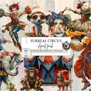 Vintage Circus Clipart, Circus Junk Journal Kit, Circus Clipart, Circus Watercolor Clipart, Circus Junk Journal, Circus Junk Journal Pages