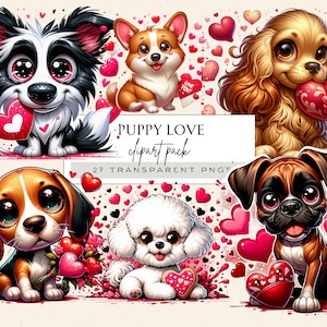 Valentinstag Welpen Clipart, Hunderassen Clipart, Valentinstag Hunderassen Png, Groovy Valentinstag Clipart, schrullig Tiere Clipart, wunderlich Png