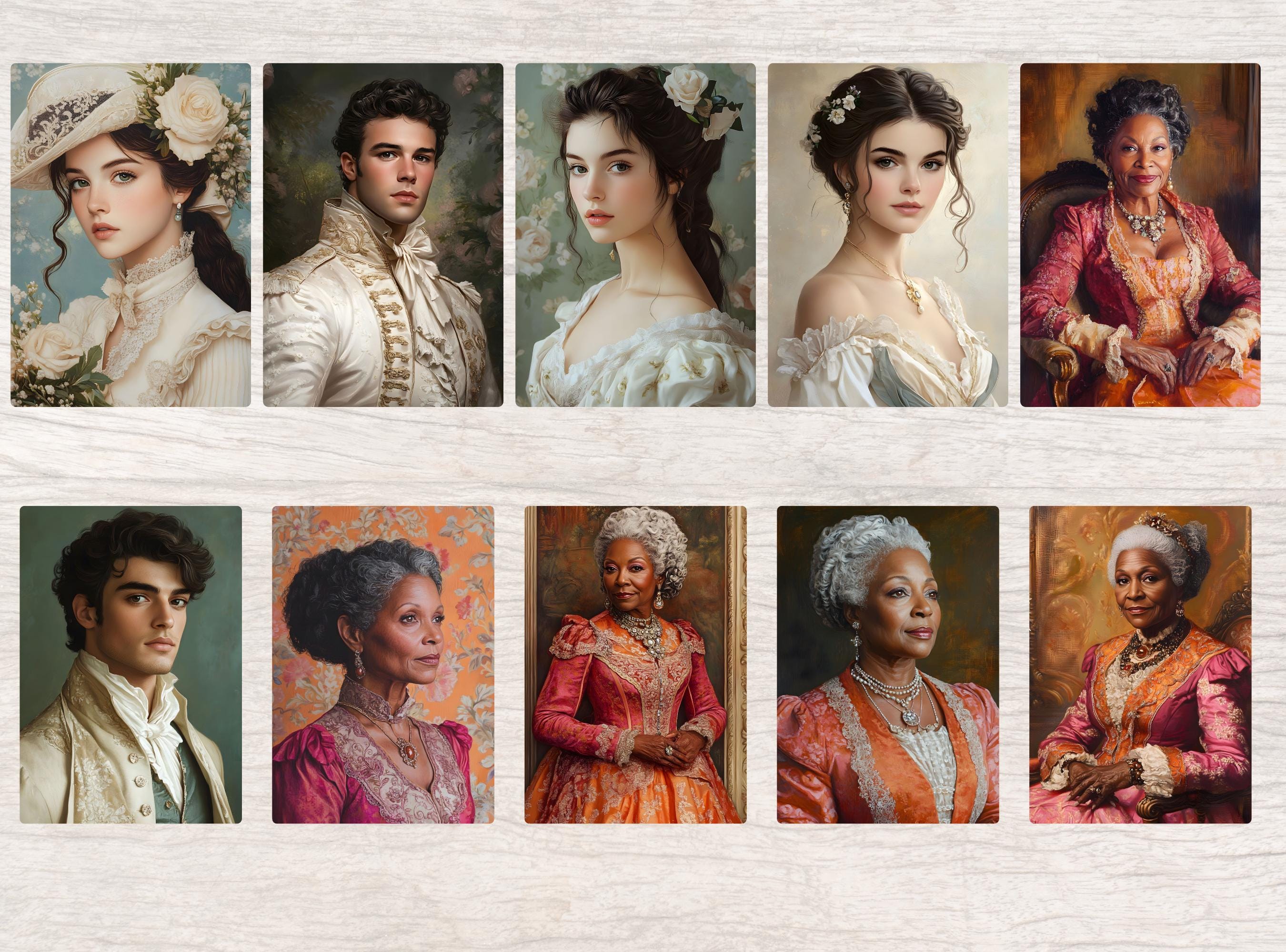 Regency Era Junk Journal, Regency Era Society Portraits, Noble Women ...
