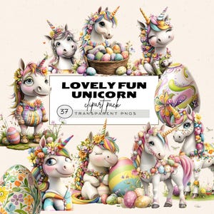 Pastel Pasen Unicorn clipart, Unicorn Easter Egg clipart, Unicorn in mand, Easter Egg clipart, kinderkamer Unicorn png, grillige eenhoorn