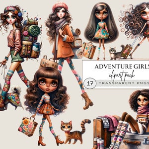 Chica con una maleta clipart, chica negra viaje clipart, chica con maleta clipart, chica negra con equipaje clipart, taza de regalo png, mascota png