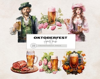 Festive Oktoberfest png bundle, Oktoberfest clipart, DIGITAL PRODUCT, beer fest clipart, instatnt download, German clipart, png Octoberfest