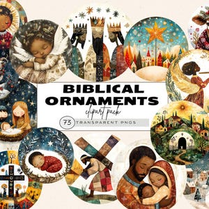 Clipart acquerello scena della natività, Clipart carino della natività, Scena della natività afroamericana, Ornamento angelo di Natale png, Gesù e agnello