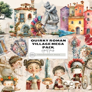 Imágenes Prediseñadas del Imperio Romano, Imperio Romano Png, Imágenes Prediseñadas de la Antigua Roma, Época Romana, Gente Peculiar, Perro Peculiar, Uso Comercial, Mega Paquete de Guardería