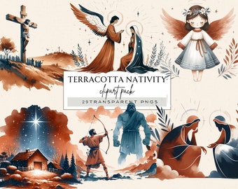 Imágenes prediseñadas de la historia de la Natividad, imágenes prediseñadas lindas de la escena de la Natividad, imágenes prediseñadas de la acuarela de la escena de la Natividad, uso comercial de las imágenes prediseñadas de la Natividad, conjunto de imágenes prediseñadas de Jesús