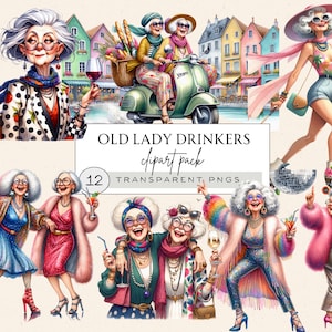 Lustige alte Damen Clipart, altes Paar Clipart, lustige alte Dame Png, alte lustige Damen Png, alte Dame Png, beste Freunde für immer Becher Png